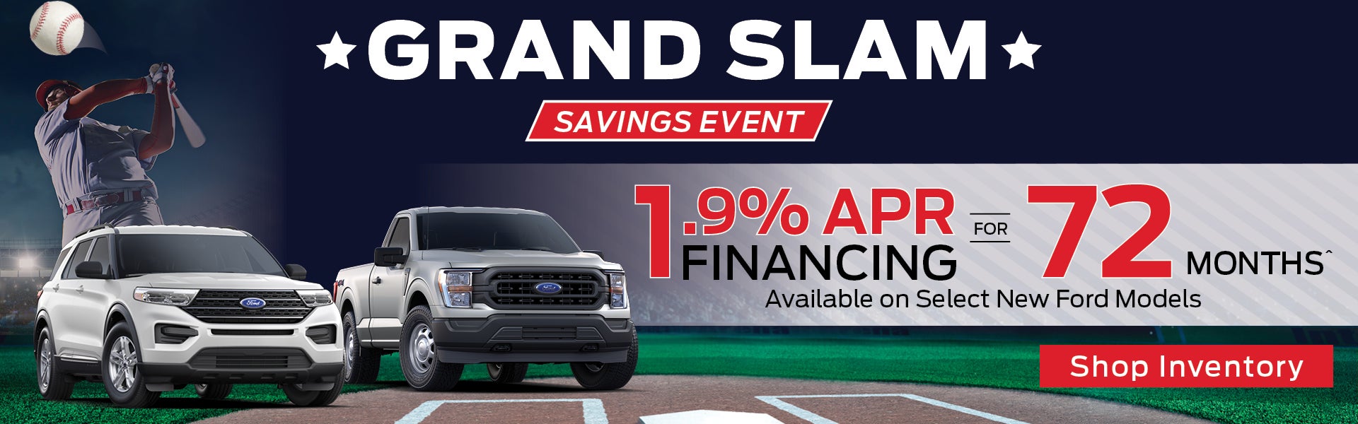 1.9% APR Financing for 72 Mos^